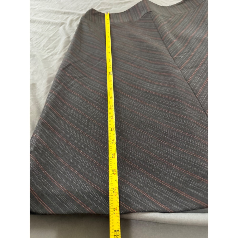 Antonio Melani Grey Pinstripe A-Line Knee Length Career Skirt Womens 8 - Picture 5 of 5